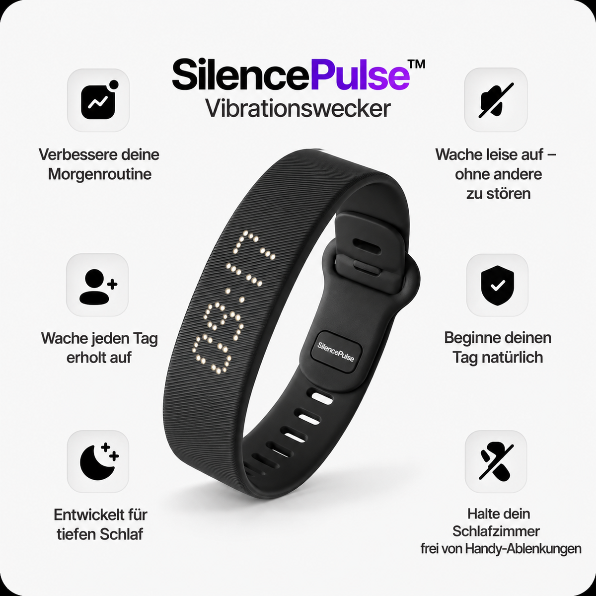 SilencePulse™ – Vibrations-Wecker