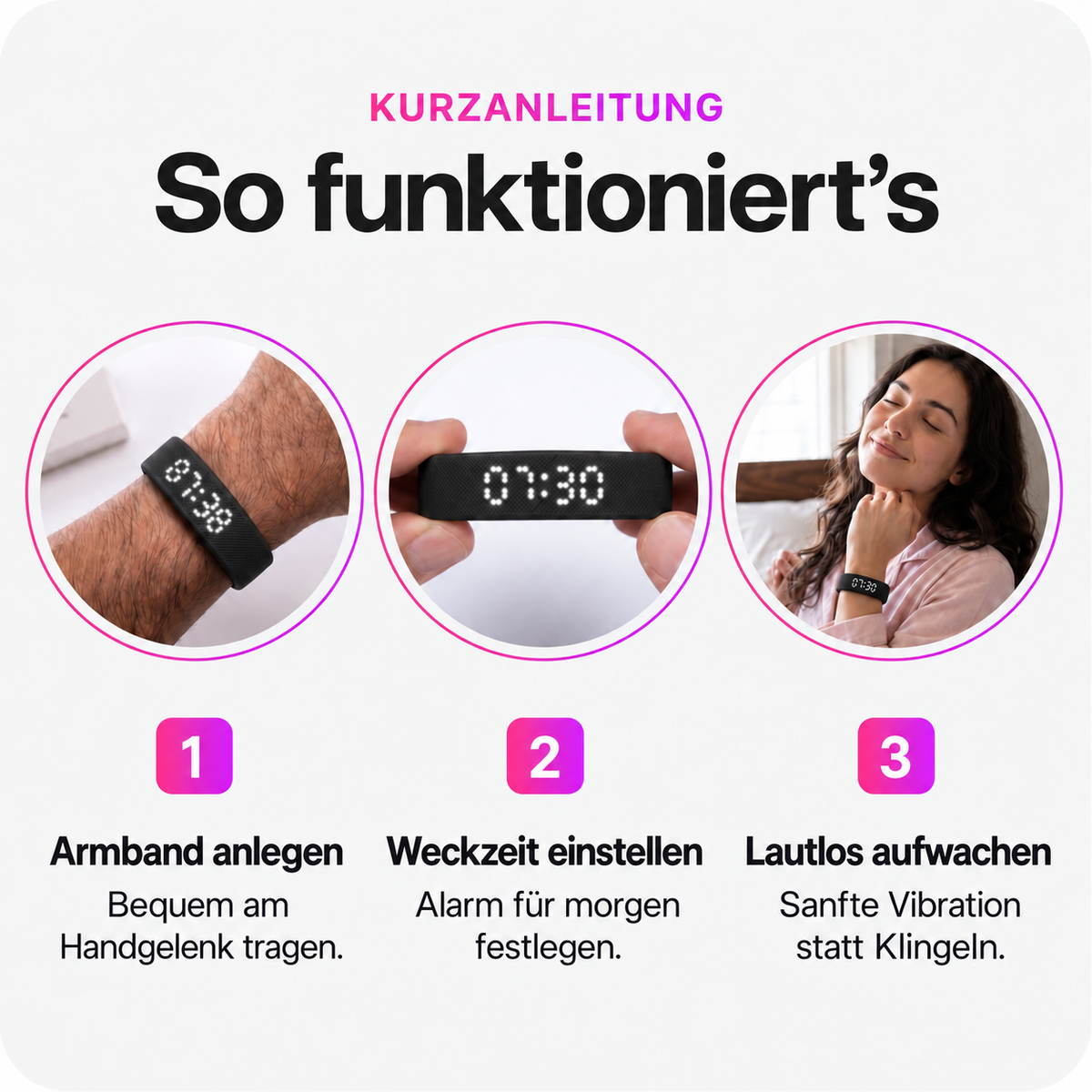 SilencePulse™ – Vibrations-Wecker